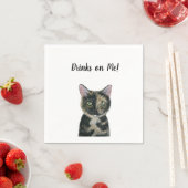 Cat Cocktail Napkins Serviette (Beispiel)