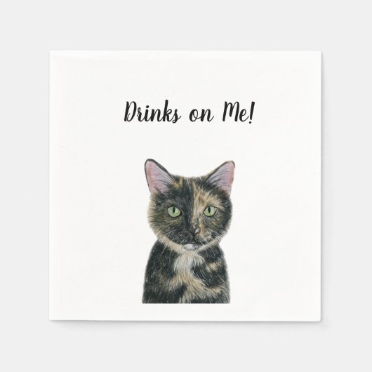 Cat Cocktail Napkins Serviette (Vorderseite)