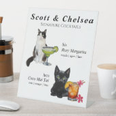 Cat Cocktail Sign Sockelschild (In Situ)