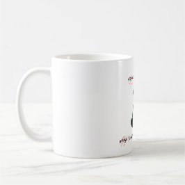  Cat + Coffee = Claws” Minimalist Design  Kaffeetasse