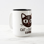 Cat + Coffee Combo Tasse (Vorderseite Links)