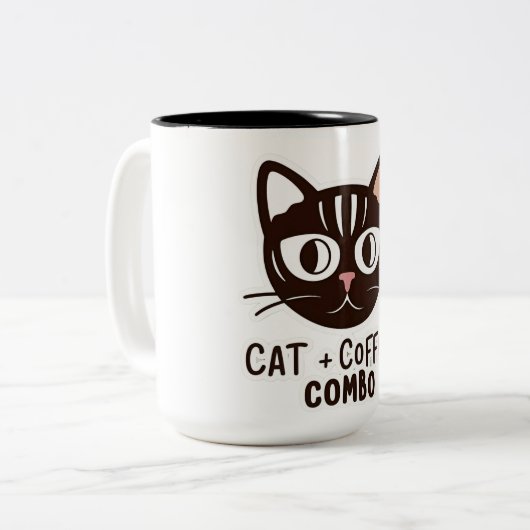 Cat + Coffee Combo Tasse (Vorderseite Links)