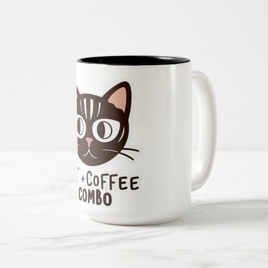 Cat + Coffee Combo Tasse (VorderseiteRechts)
