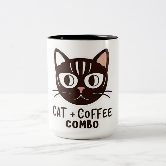 Cat + Coffee Combo Tasse (Mittel)