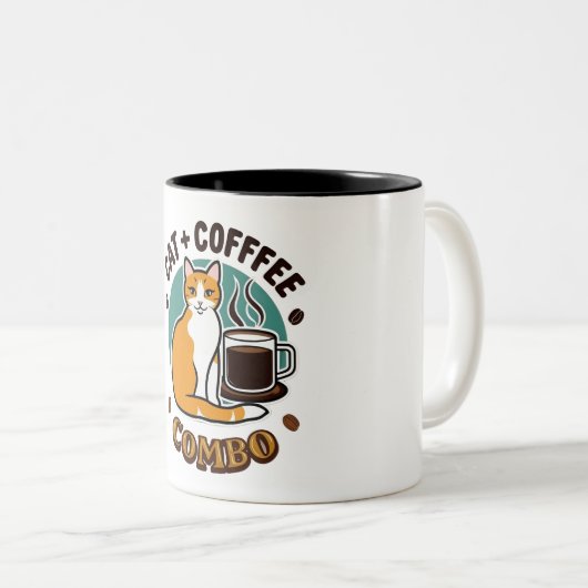Cat + Coffee Combo Tasse (VorderseiteRechts)