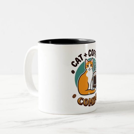 Cat + Coffee Combo Tasse (Vorderseite Links)