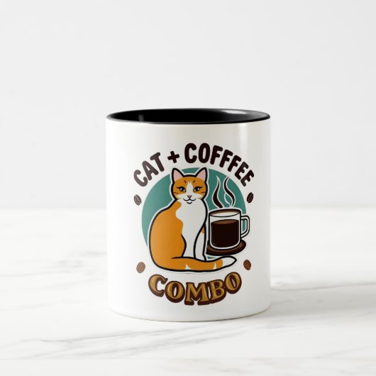 Cat + Coffee Combo Tasse (Mittel)