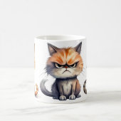 Cat Coffee Tasse Design ausdrucksstark (Mittel)
