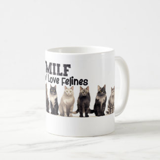 Cat Coffee Tasse, Mann I Liebe Felines MILF Kaffeetasse
