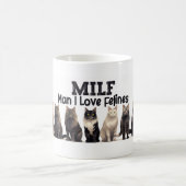 Cat Coffee Tasse, Mann I Liebe Felines MILF Kaffeetasse (Mittel)