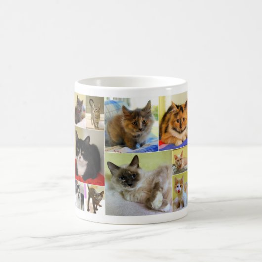 Cat Collage Tasse (Mittel)