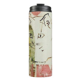 Cat Collage Tumbler Thermosbecher