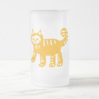 Cat Collection Mattiert 16 oz Mattiert Glass Tasse