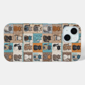 Cat Collection Quilt Muster Case-Mate iPhone Hülle (Rückseite (Horizontal))