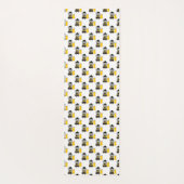 Cat Color Guard Black and Yellow Yogamatte (Rückseite)