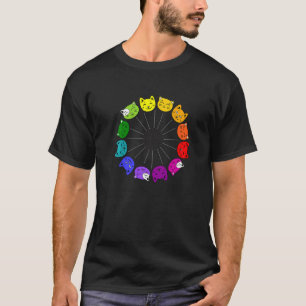 Cat Color Theorie für einen Lehrer oder eine Katze T-Shirt