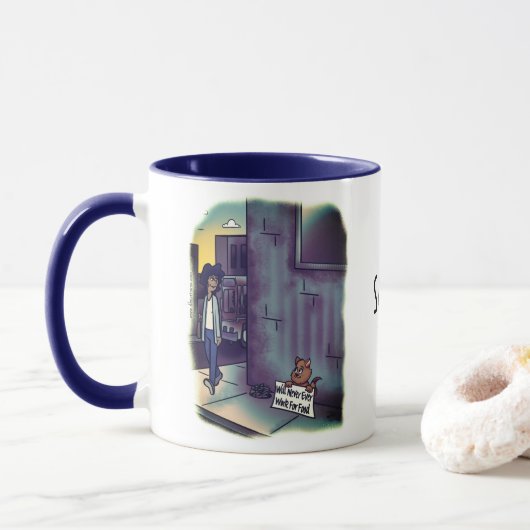 Cat Combo-Tasse betteln Tasse (Mit Donut)