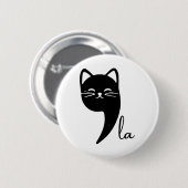 Cat Comma La Kamala Harris für Präsident 2024 Elec Button (Vorne & Hinten)