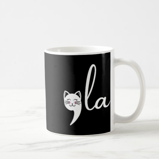Cat Comma La Kamala Harris für Präsident 2024 Elec Kaffeetasse (Rechts)