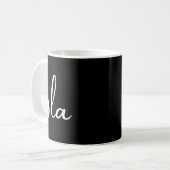 Cat Comma La Kamala Harris für Präsident 2024 Elec Kaffeetasse (Vorderseite Links)