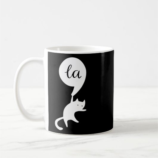 Cat Comma La Kamala Harris für Präsident 2024 Elec Kaffeetasse (Links)