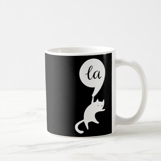 Cat Comma La Kamala Harris für Präsident 2024 Elec Kaffeetasse (Rechts)
