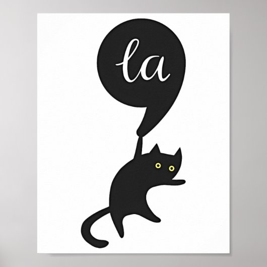 Cat Comma La Kamala Harris für Präsident 2024 Elec Poster (Vorne)