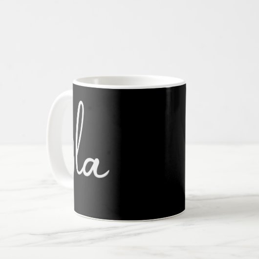 Cat Comma-la Kamala Harris Präsident 2024 Kaffeetasse (Vorderseite Links)