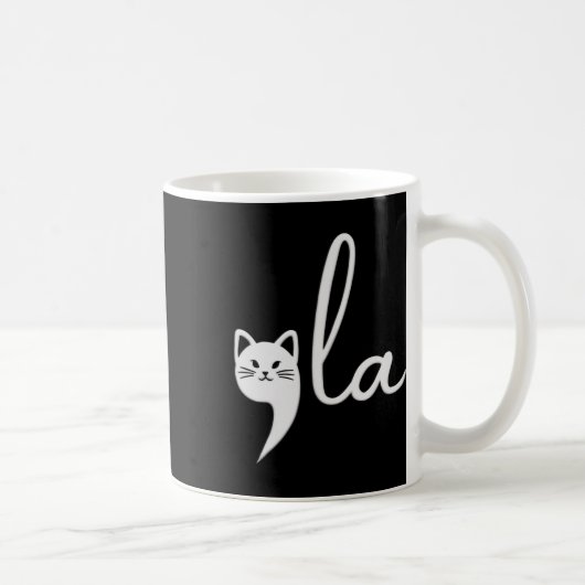 Cat Comma-la Kamala Harris Präsident 2024 Kaffeetasse (Rechts)