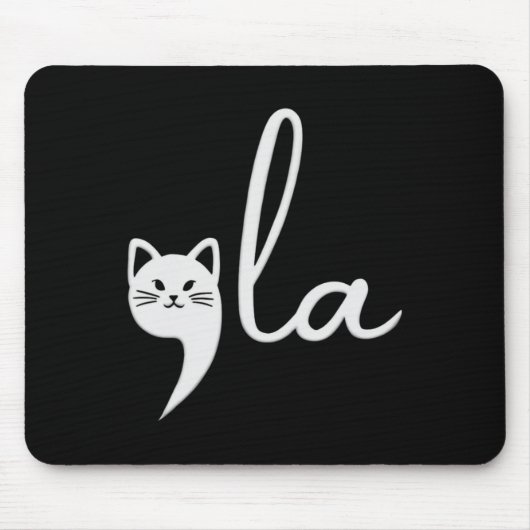 Cat Comma-la Kamala Harris Präsident 2024 Mousepad (Vorne)