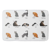 Cat Commands Badematte (Vorderseite)