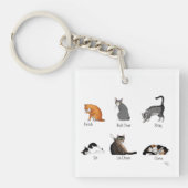 Cat Commands Business-Logo Schlüsselanhänger (Vorderseite)