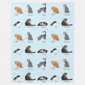 Cat Commands Fleecedecke (Vorderseite)