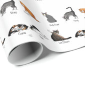 Cat Commands Geschenkpapier (Rolleneckpunkt)