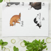 Cat Commands Geschirrtuch (Gefaltet)