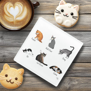 Cat Commands Glasuntersetzer