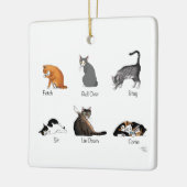 Cat Commands Keramikornament (Links)