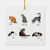 Cat Commands Keramikornament (Rückseite)