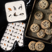 Cat Commands Ofenhandschuh & Topflappen-Set