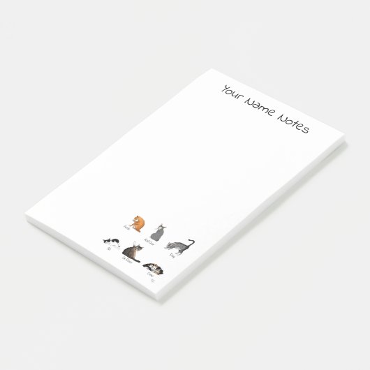 Cat Commands Post-it Klebezettel (angewinkelt)