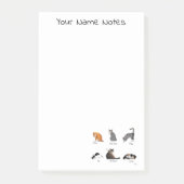 Cat Commands Post-it Klebezettel (Vorderseite)