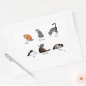 Cat Commands Rechteckiger Aufkleber (Umschlag)
