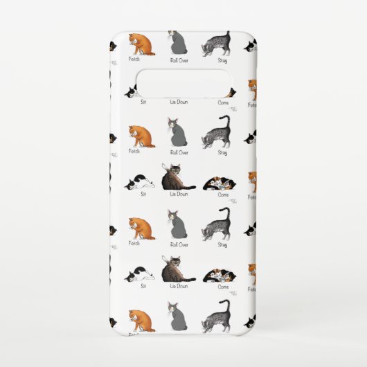 Cat Commands Samsung Galaxy Hülle (Rückseite)