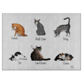 Cat Commands Schneidebrett (Vorderseite)