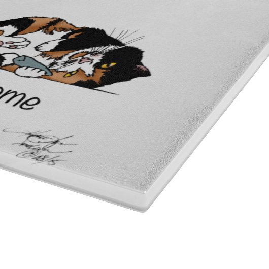 Cat Commands Schneidebrett (Ecke)