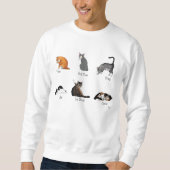 Cat Commands Sweatshirt (Vorderseite)