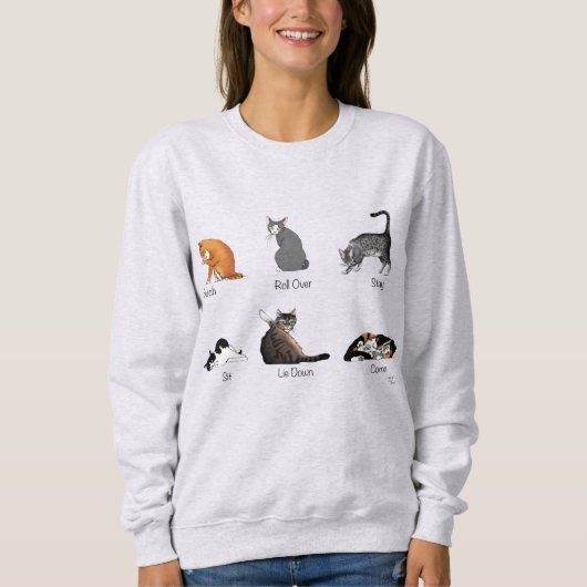 Cat Commands Sweatshirt (Vorderseite)