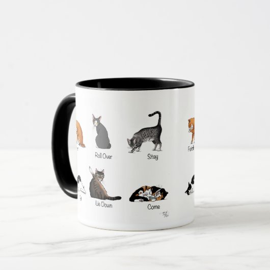 Cat Commands Tasse (Vorderseite Links)