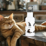 Cat Commands Trinkflasche<br><div class="desc">Es gibt sechs Katzen mit sechs Hundekommandos. Natürlich ignorieren die Katzen sie.</div>