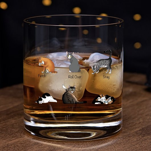 Cat Commands Whiskyglas